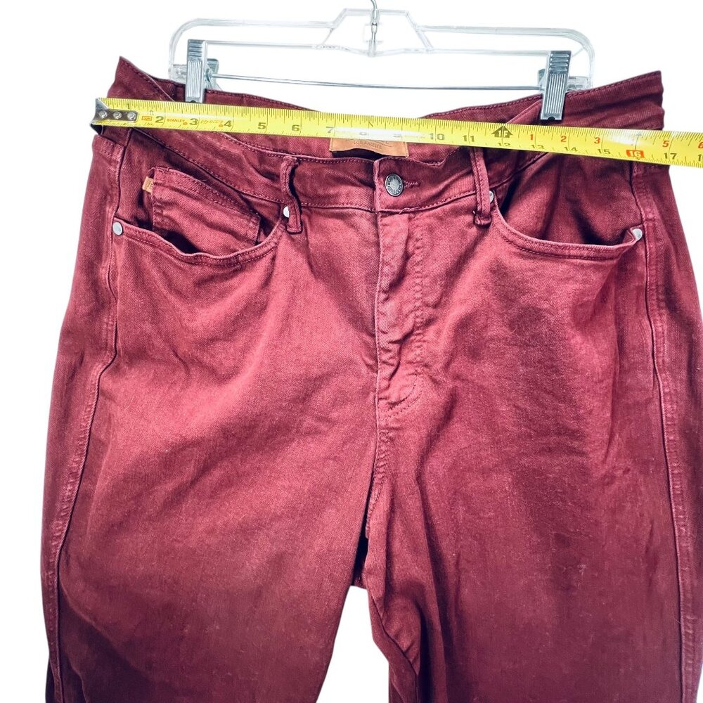 Judy Blue Burgundy Capri Pants 18W Oxblood High Waist Garment Dyed Stretch - Picture 11 of 13